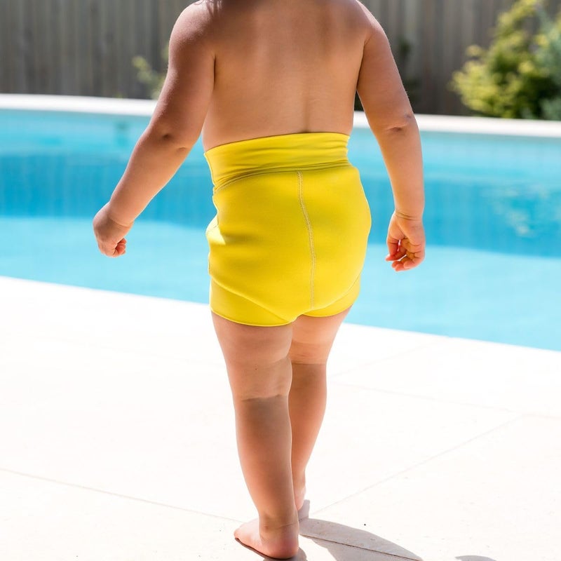 Splash About Happy Nappy Swim Diaper, Neon Yellow, 2-3 Years - Image 3